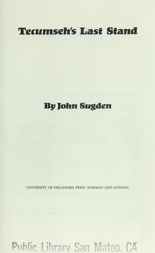 Tecumseh's last stand