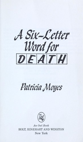 Six Letter Word for Death