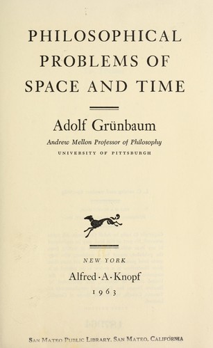 Philosophical problems of space and time.