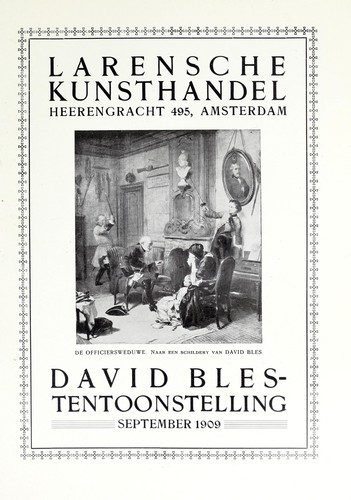 David Bles, Tentoonstelling