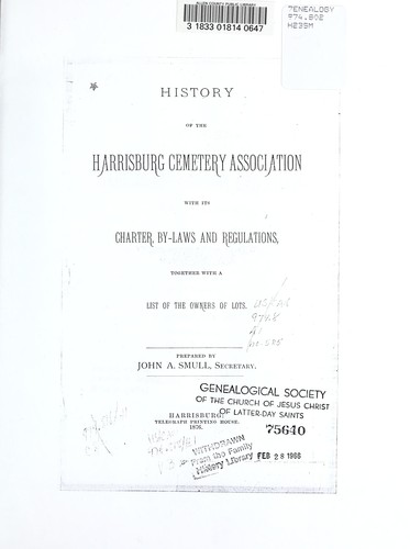 History of the Harrisburg Cemetery Association