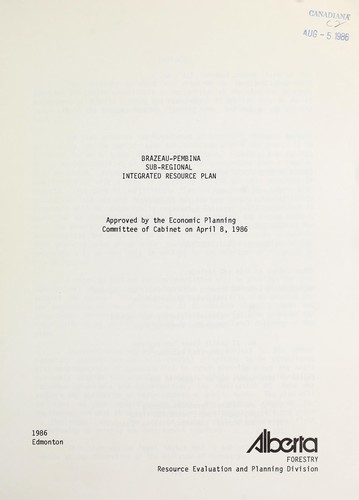 Brazeau-Pembina sub-regional integrated resource plan