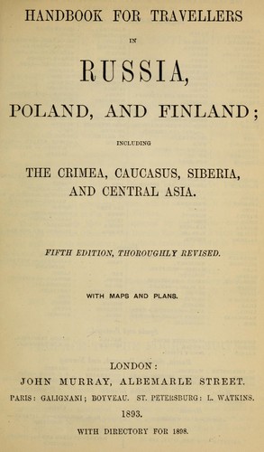 Handbook for travellers in Russia, Poland, and Finland