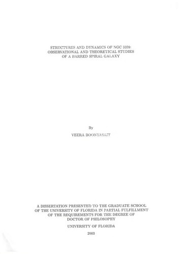 Structures and Dynamics of NGC 3359