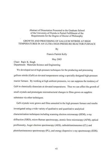 Growth and processing of gallium nitride at high temperatures in an ultra high-pressure reactor furnace