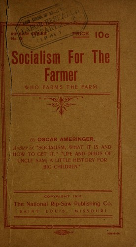 Socialism for the farmer who farms the farm