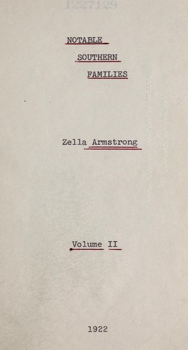 Notable Southern families