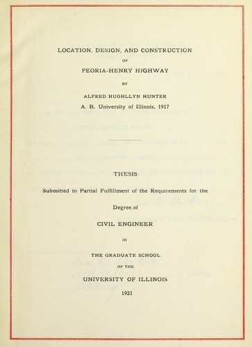 Location, design, and construction of Peoria-Henry Highway