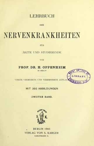 Lehrbuch der Nervenkrankheiten : f©ơr ©rzte und Studierende