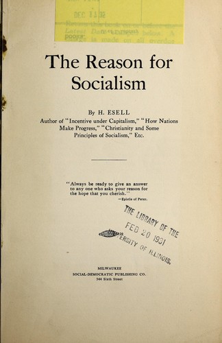 The reason for socialism
