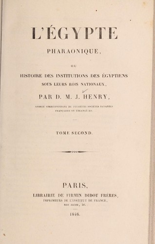 L' Égypte pharaonique