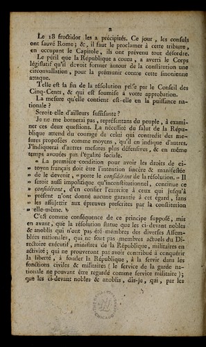 Opinion de Cornudet, sur la re solution du 29 vende miaire an 6, relative aux ci-devant nobles & anoblis
