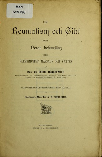 Om reumatism och gikt