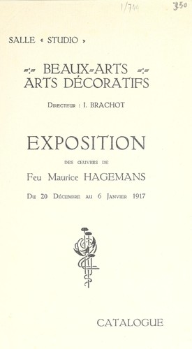 Exposition des oeuvres de feu Maurice Hagemans