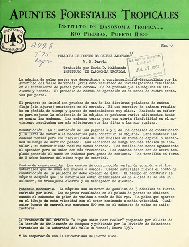 Peladora de postes de cadena ajustada