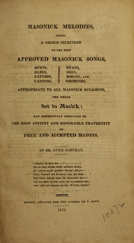 Masonick melodies