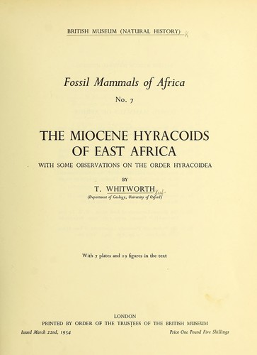 Fossil mammals of Africa