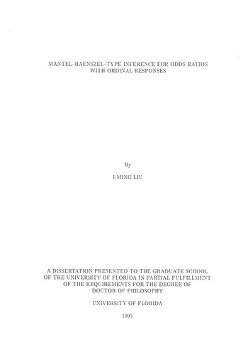 Mantel-Haenszel-type inference for odds ratios with ordinal responses