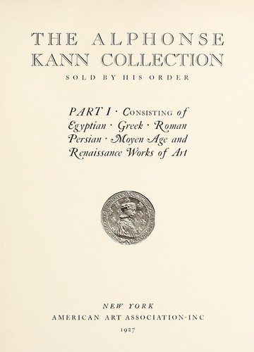 The Alphonse Kann collection