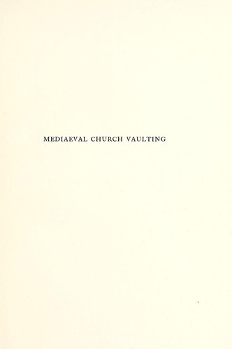 Mediaeval church vaulting
