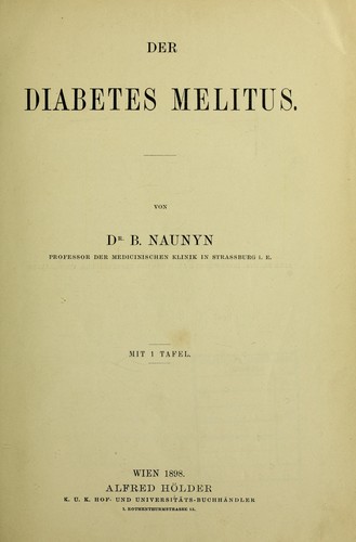 Der Diabetes mellitus