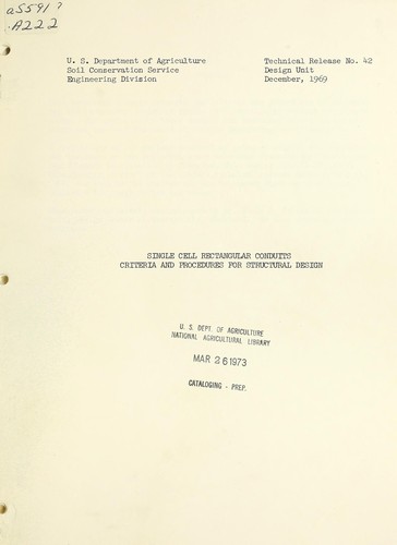 Single cell rectangular conduits