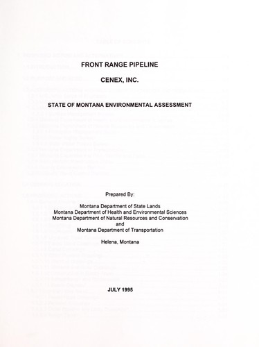 Front Range Pipeline, Cenex, Inc