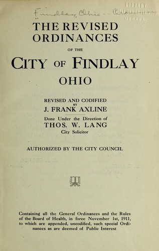 The revised ordinances ...