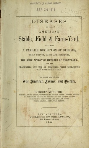 DISEASES IN THE AMERICAN STABLE, FIELD & FARM-YARD