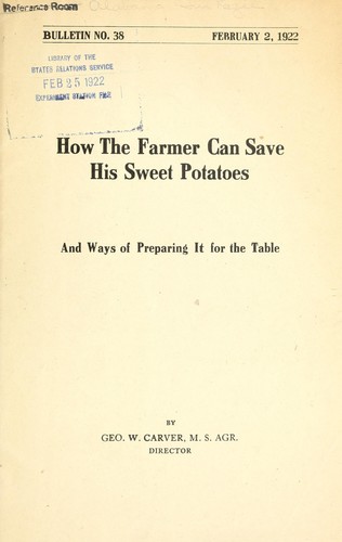 How the farmer can save his sweet potatoes