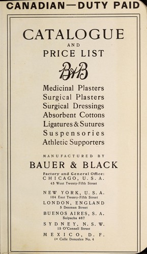 Canadian 1914 price list