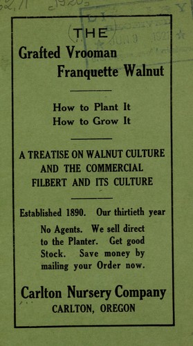 The grafted Vrooman Franquette Walnut