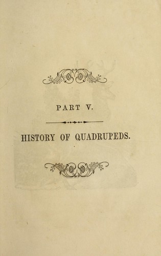 History of quadrupeds