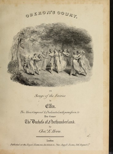Oberon's Court. Or, Songs of the Fairies, by Elfin, etc. [With a plate.].