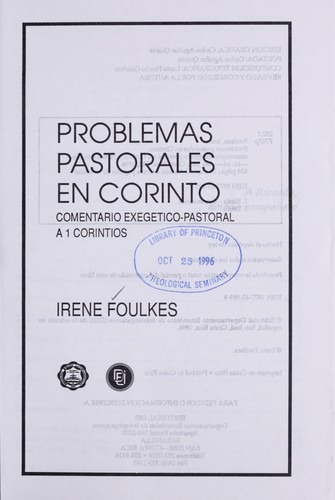Problemas pastorales en Corinto