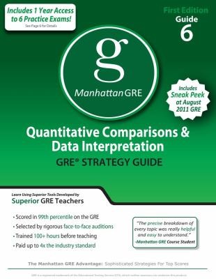 Quantitative Comparisons Data Interpretation Gre Math Preparation Guide
