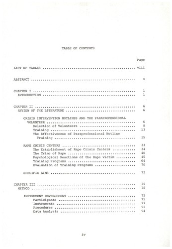 An evaluation of the effectiveness of a training program for paraprofessional rape crisis hotline volunteers