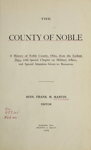 The county of Noble