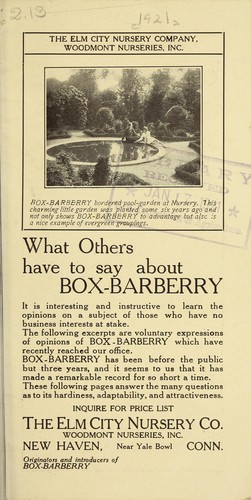 What others have to say about box-barberry