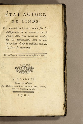 État actuel de l'Inde