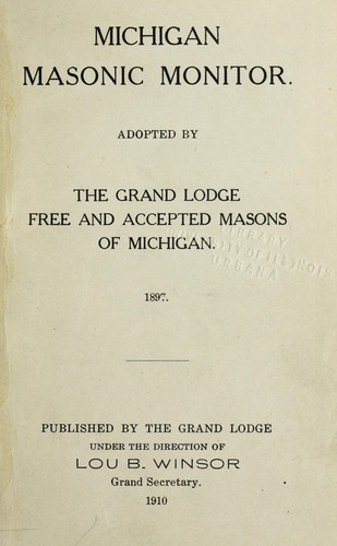 Michigan Masonic monitor