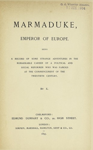 Marmaduke, emperor of Europe