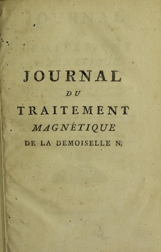 Journal du traitement magn©♭tique de la demoiselle N.