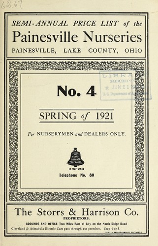 Semi-annual price list of the Painesville Nurseries