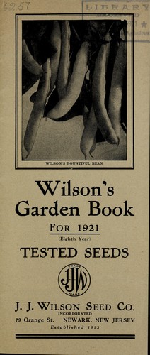 Wilson's garden book for 1921 (eighth year)
