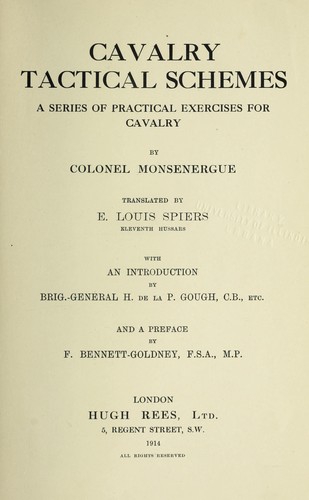 Cavalry tactical schemes