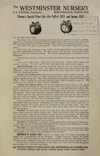 Planter's special price list