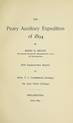 The Peary auxiliary expedition of 1894.