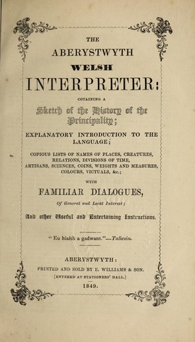 The Aberystwyth Welsh interpreter