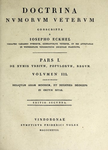 Doctrina nvmorvm vetervm ...